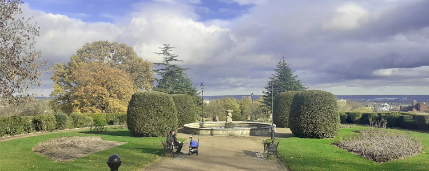 Alexandra Palace Fountain and View