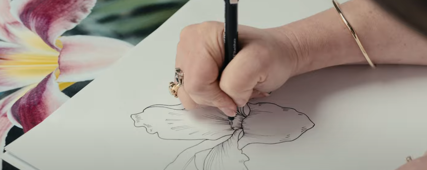 Flower drawing
