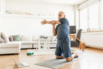 Man exercising