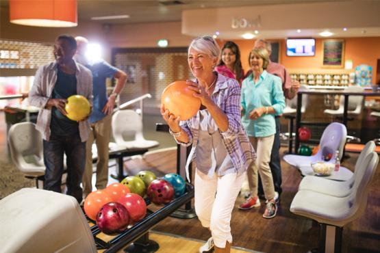 Group in Bowling Alley